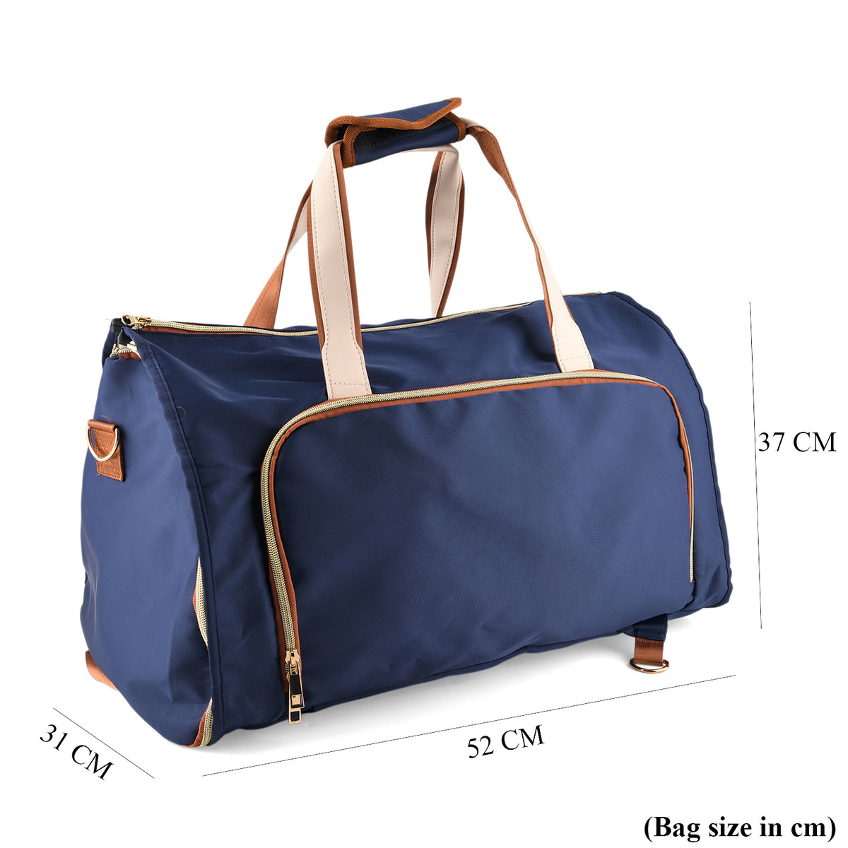 3 in 1 Weekend Bag with Suit/Dress Carrier &amp; Rucksack - Blue V32602557 7
