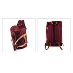 Travel Holdall Duffle Bag with Suit-Dress HolderFCarry Handles with Adjustable Shoulder Strap - Burgundy_8545209_5
