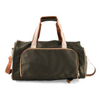 Travel Holdall Duffle Bag with Suit-Dress HolderFCarry Handles with Adjustable Shoulder Strap - Green_8545210