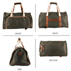 Travel Holdall Duffle Bag with Suit-Dress HolderFCarry Handles with Adjustable Shoulder Strap - Green_8545210_4