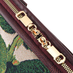 Designer Closeout - Tapestry Large Handbag With Detachable Shoulder Strap - Green_8545244_5