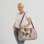 Designer Closeout - Tapestry Large Handbag With Detachable Shoulder Strap - Butterfly_8545246_1