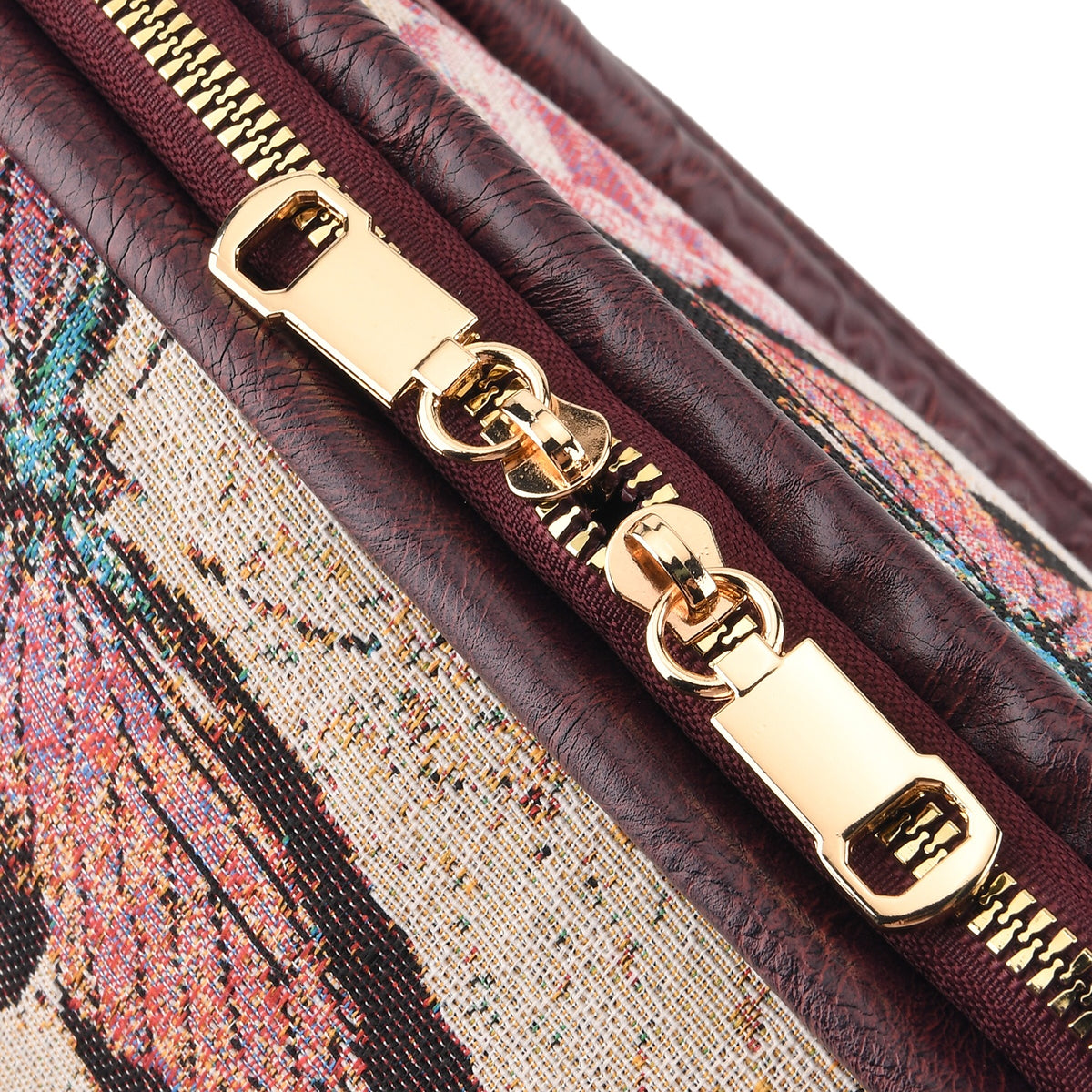 Designer Closeout - Tapestry Large Handbag With Detachable Shoulder Strap - Butterfly V32665947 6