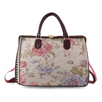 Designer Closeout - Tapestry Large Handbag With Detachable Shoulder Strap - Floral_8545247