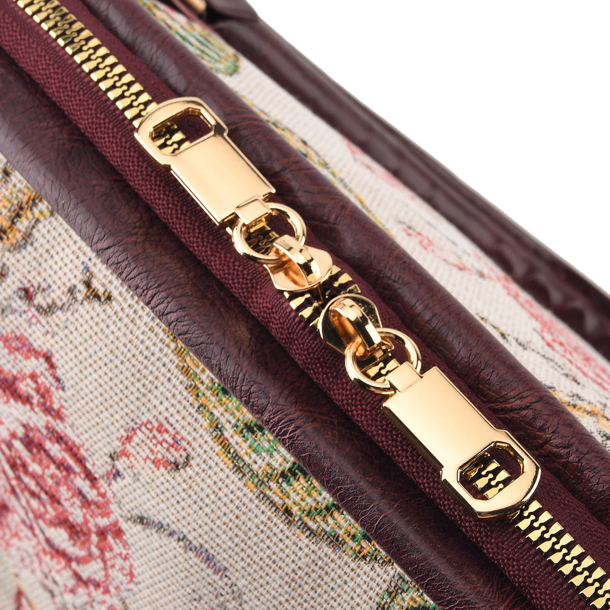 Designer Closeout - Tapestry Large Handbag With Detachable Shoulder Strap - Floral V32665709 6