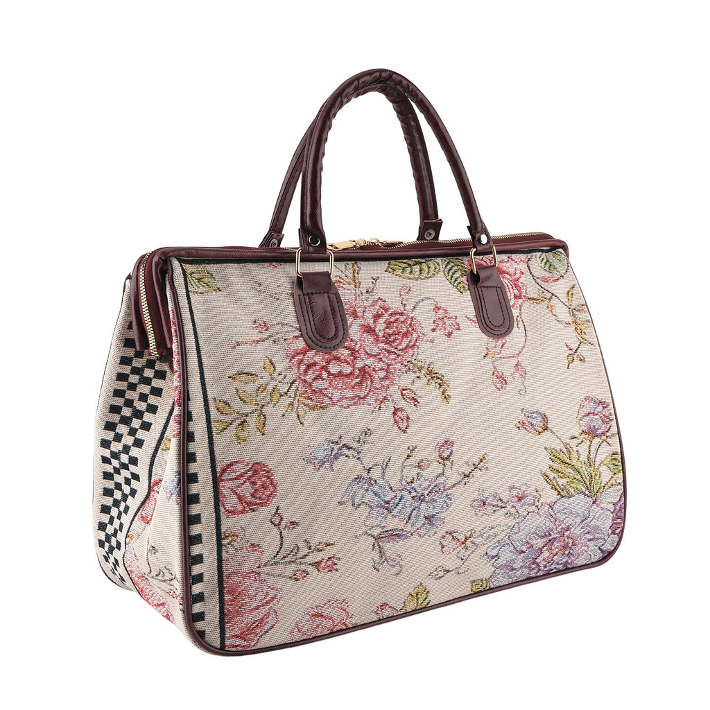 Designer Closeout - Tapestry Large Handbag With Detachable Shoulder Strap - Floral_8545247_6