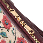 Designer Closeout - Tapestry Large Handbag With Detachable Shoulder Strap - Rose_8545260_5