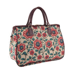 Designer Closeout - Tapestry Large Handbag With Detachable Shoulder Strap - Rose_8545260_6