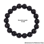 Natural Shungite Beads Stretchable Bracelet (Size - 7 to 7.5) 200.00 Ct._8545958_4