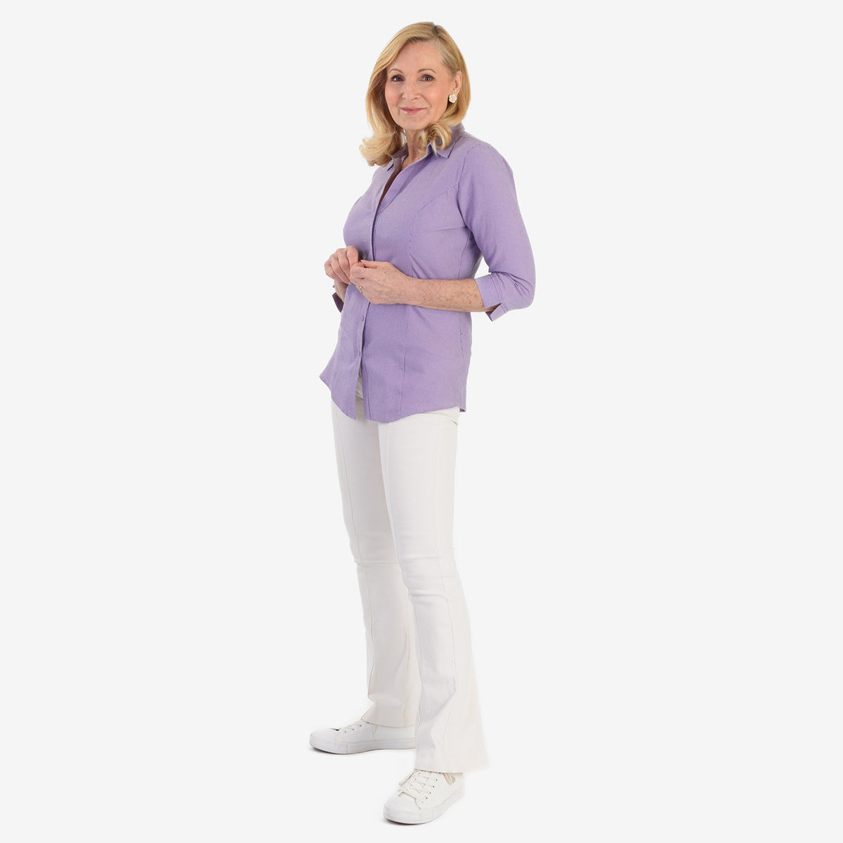 Marina Kaneva Pocket Shirt (Size 16) - Purple V32590783 4