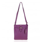 Ashwood Buckle Genuine Leather Crossbody Bag - Rasberry_8547530