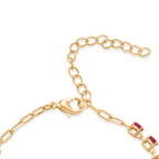EverTrue - African Ruby Tennis Bracelet (Size - 7+2 Ext) with Lobster Clasp in Yellow Gold Tone 5.22 Ct._8547644_3