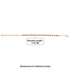 EverTrue - African Ruby Tennis Bracelet (Size - 7+2 Ext) with Lobster Clasp in Yellow Gold Tone 5.22 Ct._8547644_4
