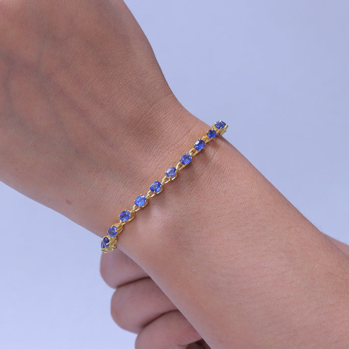 JCK Vegas Close Out-  Kyanite Tennis Bracelet (Size - 7-2Ext) 4.84 Ct. 8547645 2