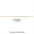 EverTrue - Blue Apatite Tennis Bracelet (Size - 7+2 Ext) with Lobster Clasp in Yellow Gold Tone 3.40 Ct._8547646_4