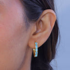EverTrue - Blue Apatite Hoop Earring in Yellow Gold Tone 2.20 Ct._8547651_1