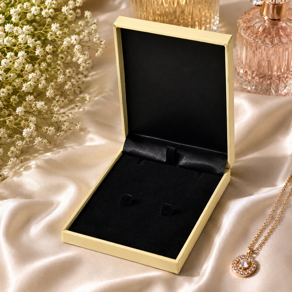 EverTrue Patterned Jewellery Box (Size 11x8x1 cm) - Yellow_8547710_1