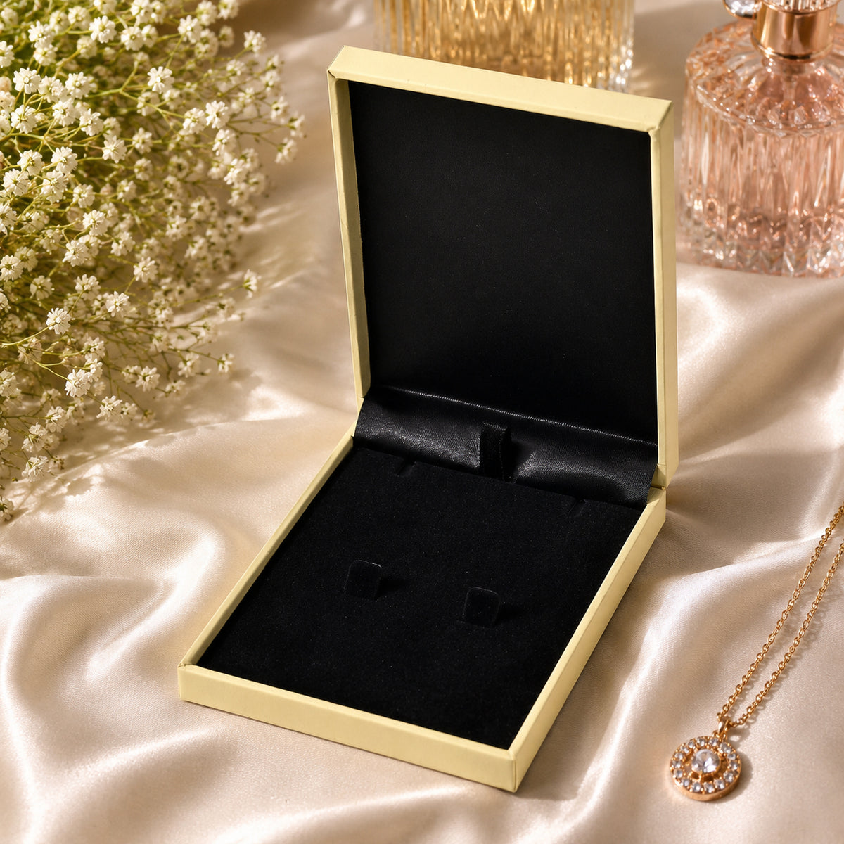 EverTrue Patterned Jewellery Box (Size 11x8x1 cm) - Yellow 8547710 1