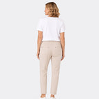 Pure & Natural Womens Tapered Leg Trousers with 27Inch Inseam (Size 12) - Beige_8547906_1
