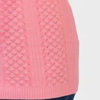 Pure And Natural Made In Uk V Neck Cable Knit Jumper (Size - S/M, 8-14) - Coral_8547976_4