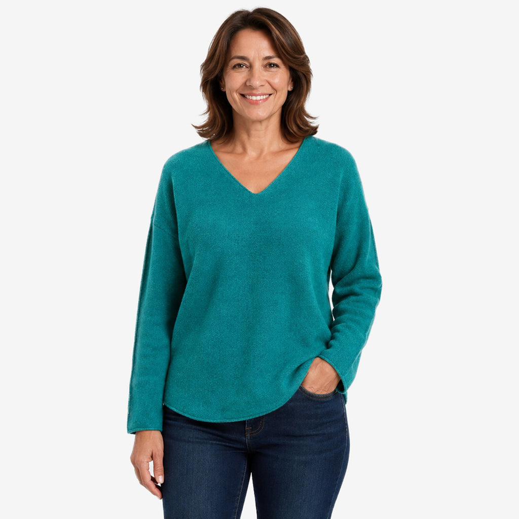 Pure And Natural  Made in Italy Jumper (Size - One Size) - Teal Green_8548009