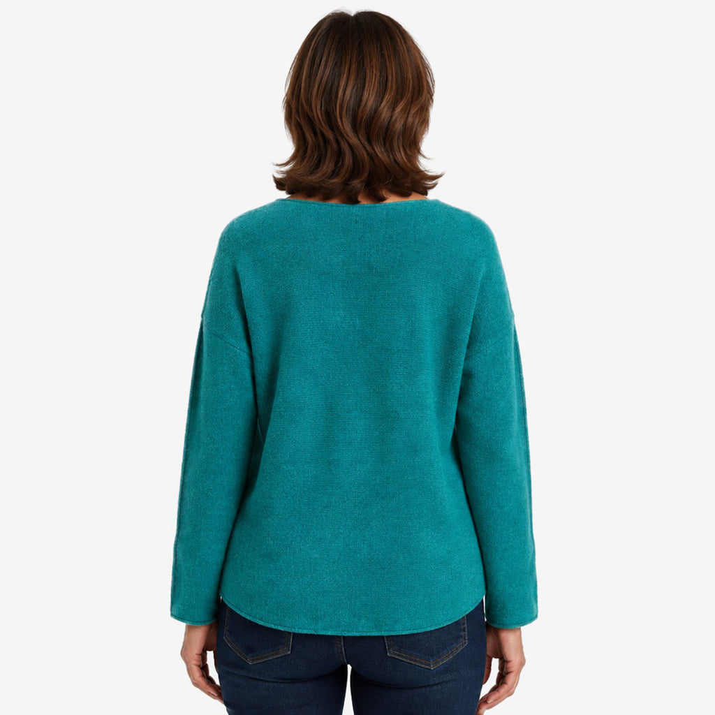 Pure And Natural  Made in Italy Jumper (Size - One Size) - Teal Green_8548009_1