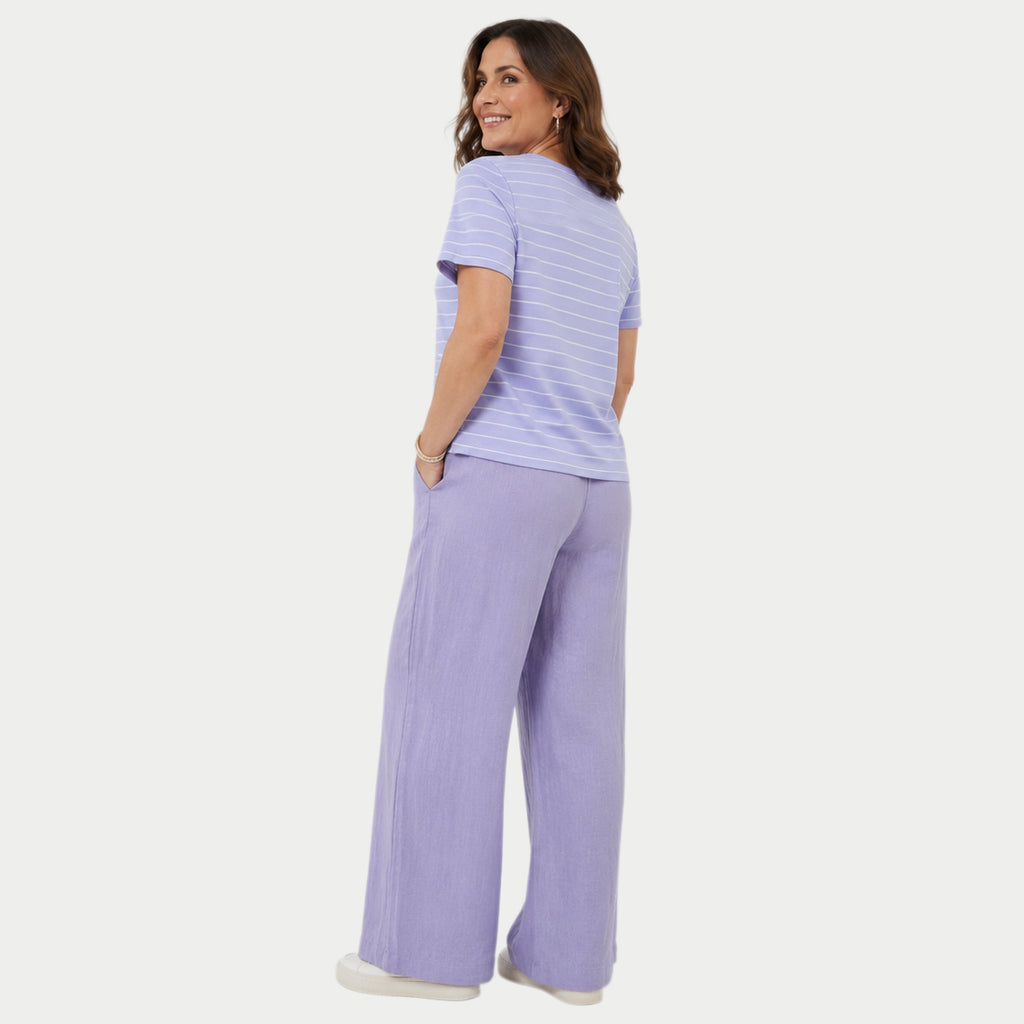 Beaumonde Stretch Cotton Top (Size 10/12) - Lilac_8548035_1