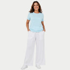 Beaumonde Stretch Cotton Top (Size 14/16) - Aqua_8548038