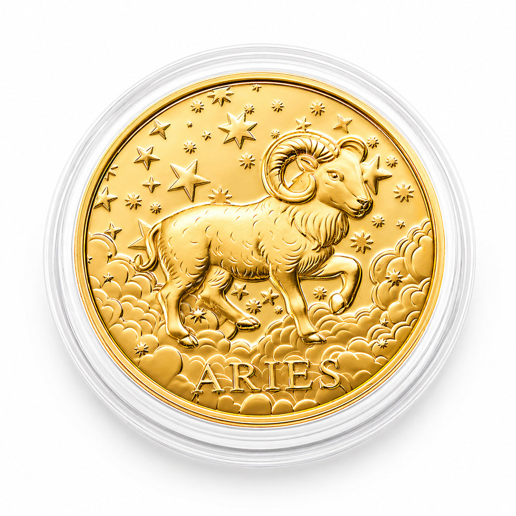 Celestial Zodiac Collection - Aries 24k Gold Coin Collectibles_8548666
