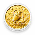 Celestial Zodiac Collection - Aquarius 24k Gold Coin Collectibles_8548681