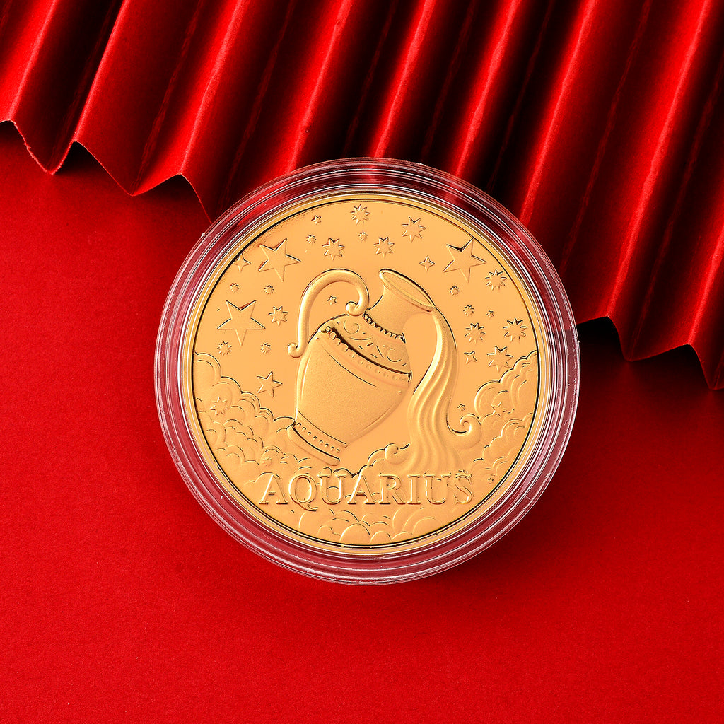 Celestial Zodiac Collection - Aquarius 24k Gold Coin Collectibles_8548681_1