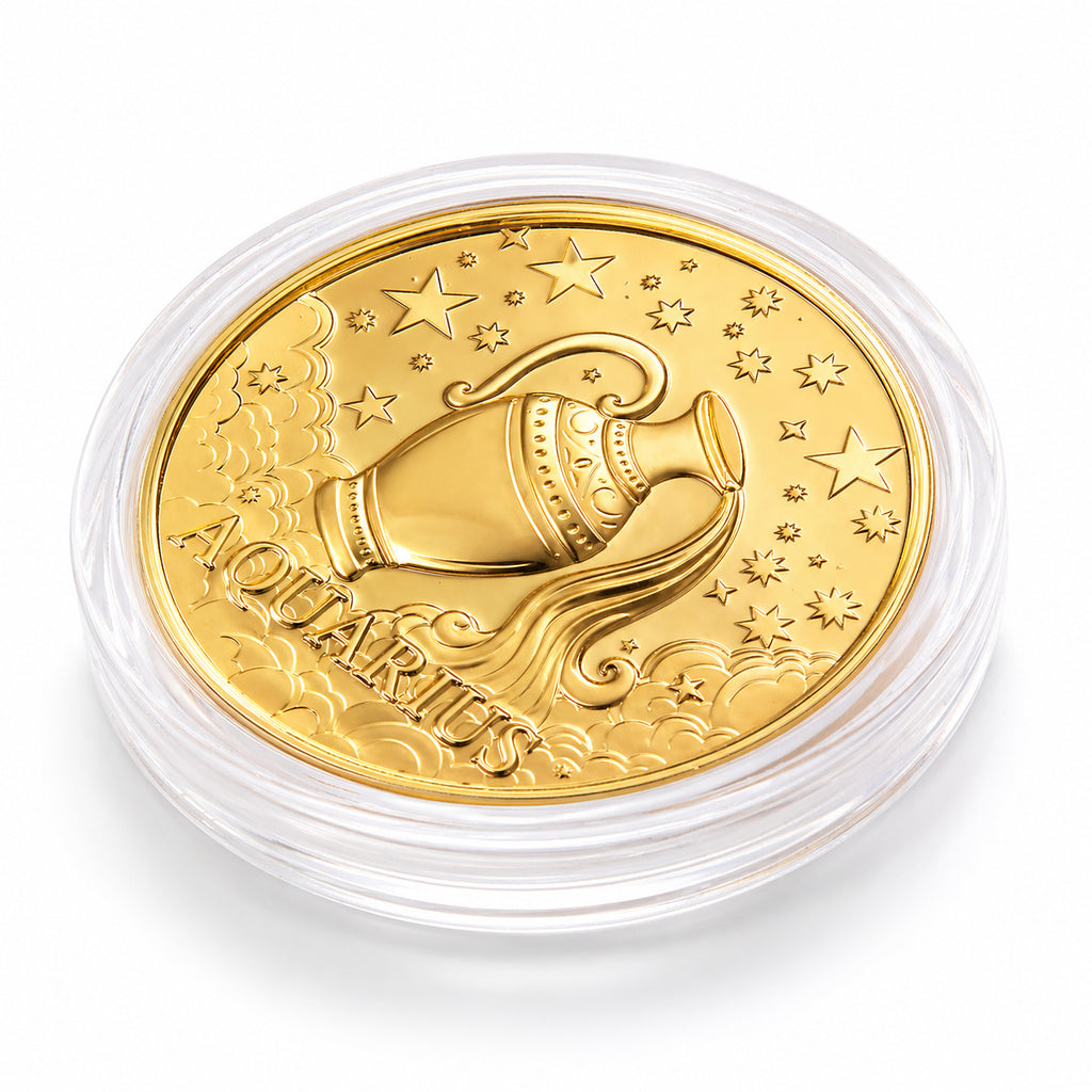 Celestial Zodiac Collection - Aquarius 24k Gold Coin Collectibles_8548681_2