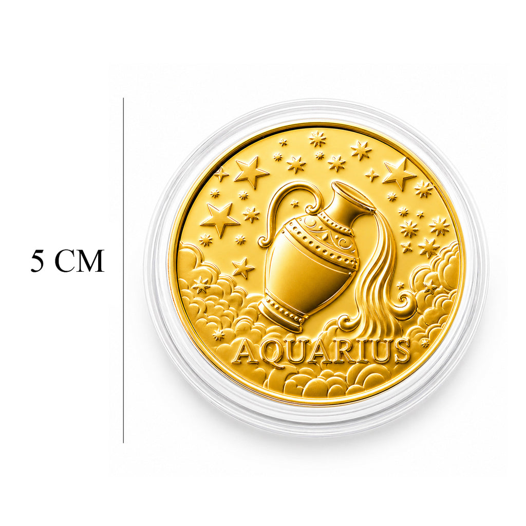 Celestial Zodiac Collection - Aquarius 24k Gold Coin Collectibles_8548681_4