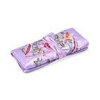 Embroidered Travel Jewellery Roll Organiser - Light Purple_8548956_2