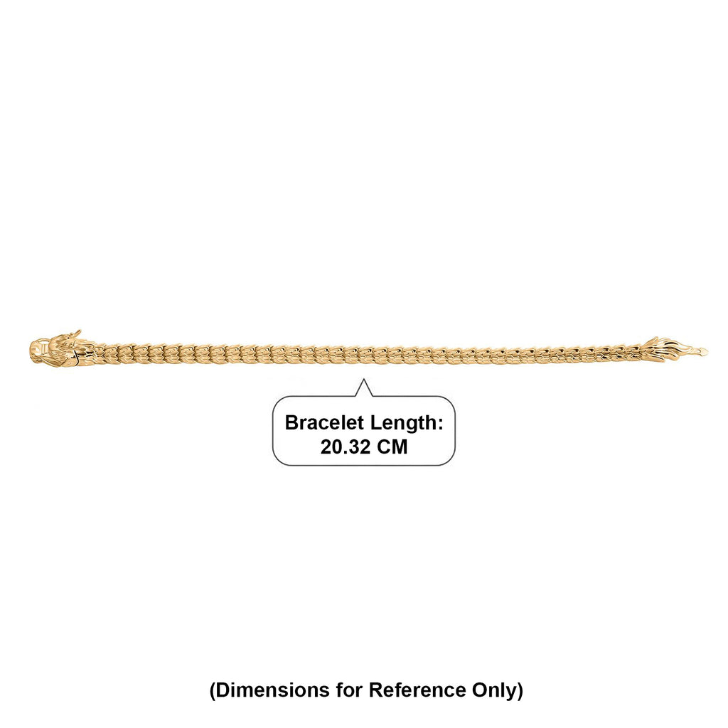 ULTIMATE HANDMADE BALI BRACELET - 9K Yellow Gold The Dragon Bracelet (Size - 8) with Clasp_8549395_5