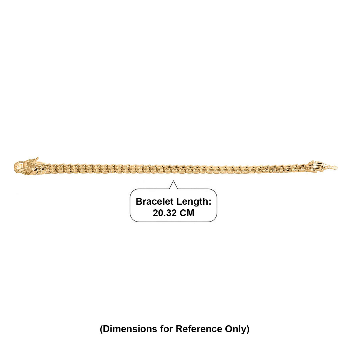 ULTIMATE HANDMADE BALI BRACELET - 9K Yellow Gold The Dragon Bracelet (Size - 8) with Clasp 8549395 6
