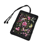 Embroidered Travel Jewellery Roll Organiser - Black_8550320_3