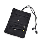 Embroidered Travel Jewellery Roll Organiser - Black_8550320_4
