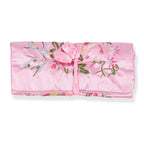 Embroidered Travel Jewellery Roll Organiser - Light Pink_8550321_4