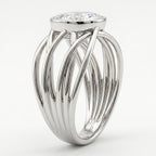 Luxuriant - SGL Certified (SI/G-H) Lab Grown Diamond Solitaire Ring in Rhodium Overlay Sterling Silver 2.00 Ct._8550455_3