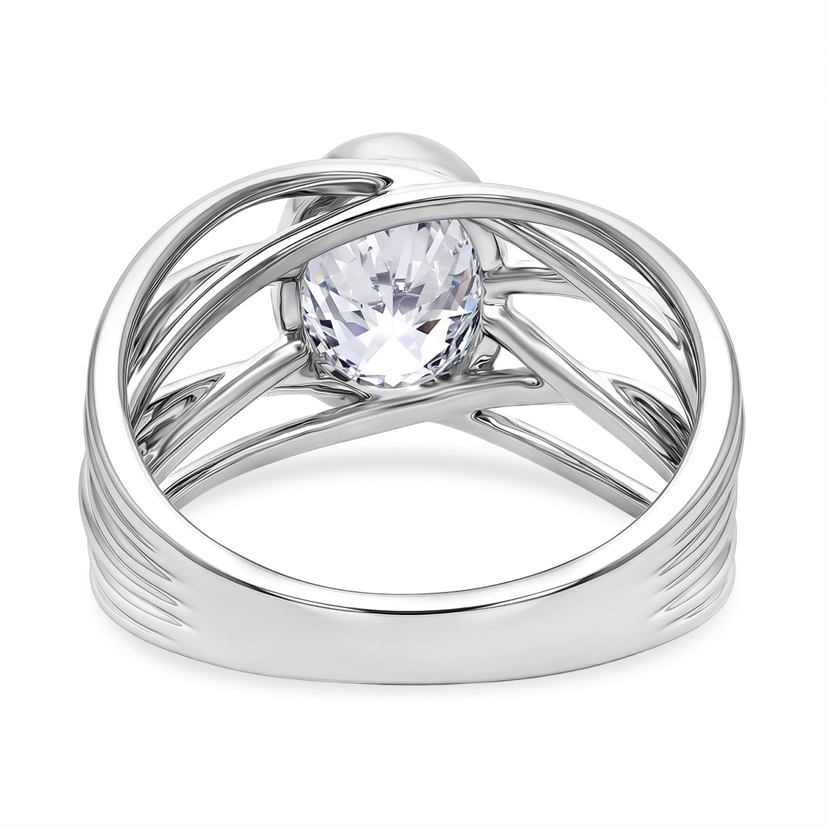 LUXURIANT 2 Ct. Lab Grown Diamond Solitaire Ring in Rhodium Overlay Sterling Silver SGL Certified (SI-G-H) 8550455 5