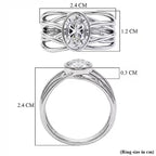 Luxuriant - SGL Certified (SI/G-H) Lab Grown Diamond Solitaire Ring in Rhodium Overlay Sterling Silver 2.00 Ct._8550455_6