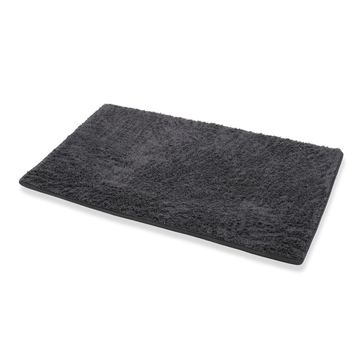 Bliss and Beyond Cotton Memory Foam Bathroom Mat with Gripex and Latex Non Slip Backing (Size 53x86cm) - Black V32579798 0