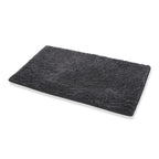 Bliss and Beyond Cotton Memory Foam Bathroom Mat with Gripex and Latex Non Slip Backing (Size 53x86cm) - Black_8551043
