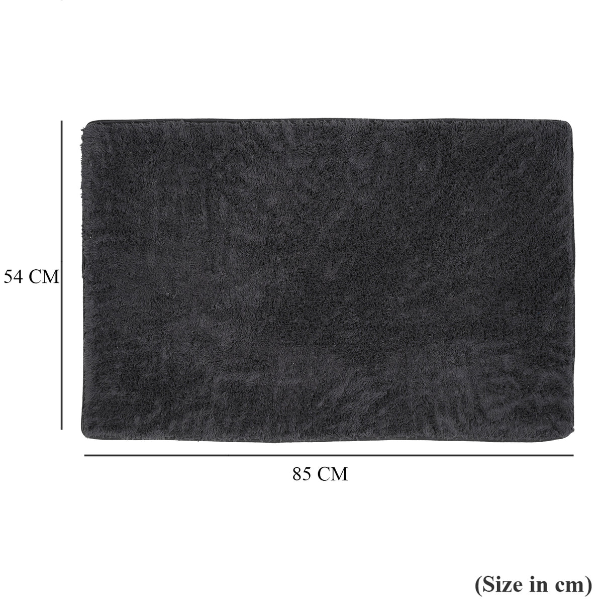 Bliss and Beyond Cotton Memory Foam Bathroom Mat with Gripex and Latex Non Slip Backing (Size 53x86cm) - Black V32579798 7