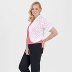 Pure And Natural Made In Uk Edge To Edge Pointelle Knit Cardigan (Size L/XL, 16 to 22) - White_8551114_1