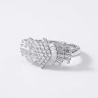 Luxuriant - Lab Grown Diamond (SI/G-H) Ballerina Ring in Rhodium Overlay Sterling Silver 2.00 Ct._8551262_3
