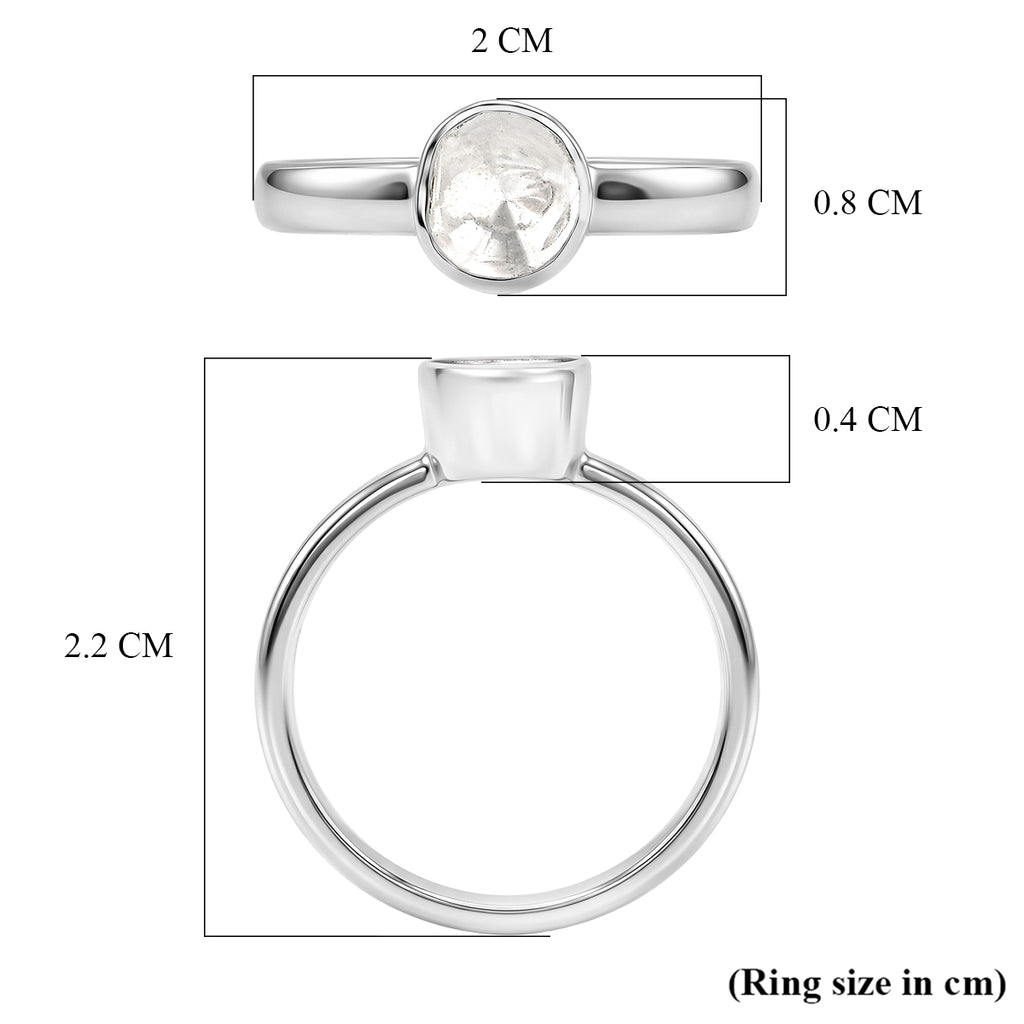 Luxuriant - Lab Grown Diamond Ring in Rhodium Overlay Sterling Silver 0.20 Ct._8551439_5