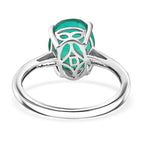 D'Joy - Peacock Triplet Quartz Solitaire Ring in Platinum Overlay Sterling Silver 2.82 Ct._8551486_4