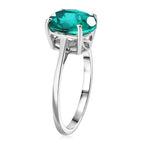 D'Joy - Peacock Triplet Quartz Solitaire Ring in Platinum Overlay Sterling Silver 2.82 Ct._8551487_3